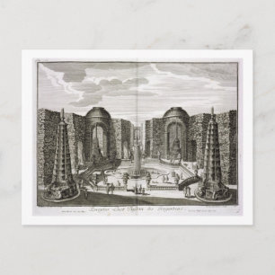 Postal La fuente en el laberinto del Príncipe Placer