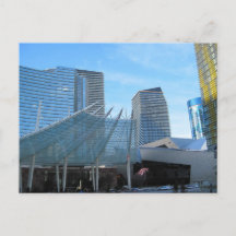 La fuente y la arquitectura de Aria en Las Vegas