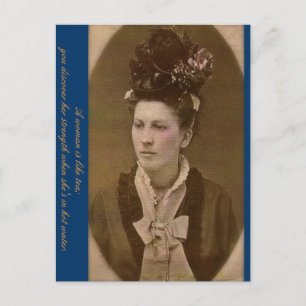 Postal La fuerza de una mujer