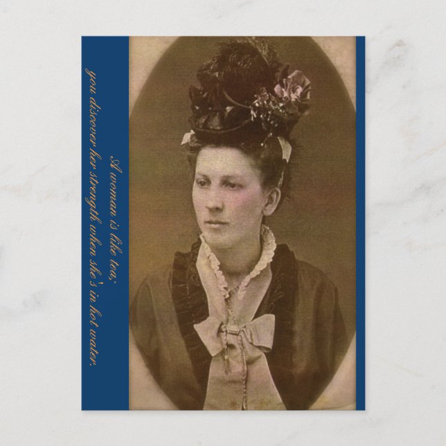 Postal La fuerza de una mujer (Anverso)