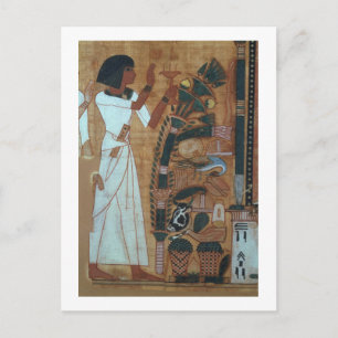 Postal La Fumigación de Osiris, página del Libro de la