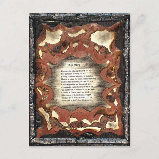 Postal La furia (Anverso)