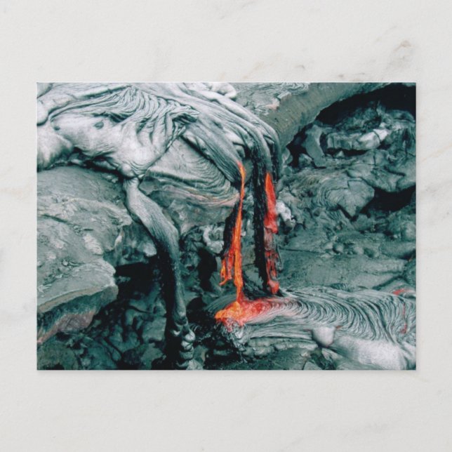 Postal La furia de la lava de la naturaleza (Anverso)