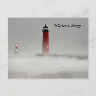 Postal La furia del invierno