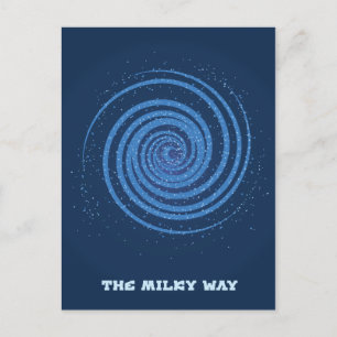 Postal La galaxia de la Vía Láctea