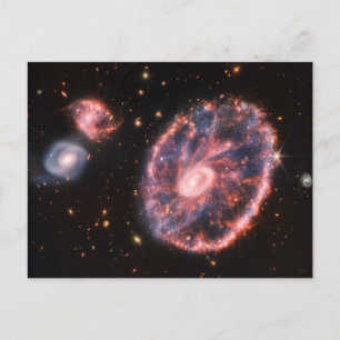 Postal La Galaxia del Molinete y sus galaxias compañeras.
