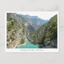 Postal La garganta del Verdon