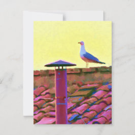 Postal La gaviota en una tarde de cónclave