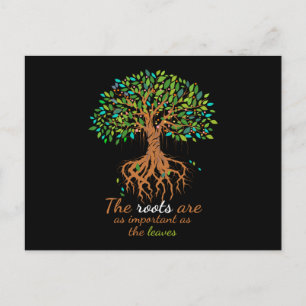 Postal La genealogía es importante cuando deja a la famil