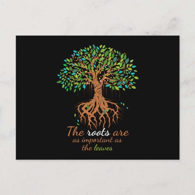 Postal La genealogía es importante cuando deja a la famil (Anverso)