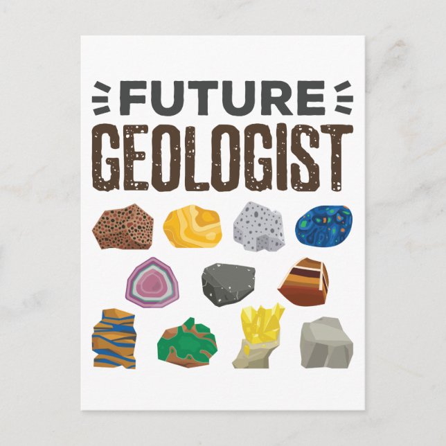 Postal La geología geológica del futuro sacude gemas (Anverso)