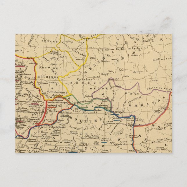 Postal La Germanie a la fin du 5e siecle (Anverso)