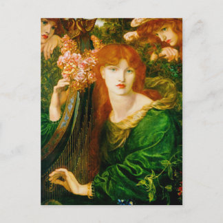 Postal La Ghirlandata por Dante Gabriel Rossetti
