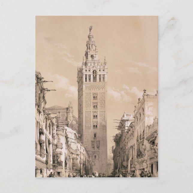 Postal La Giralda, Sevilla (Anverso)