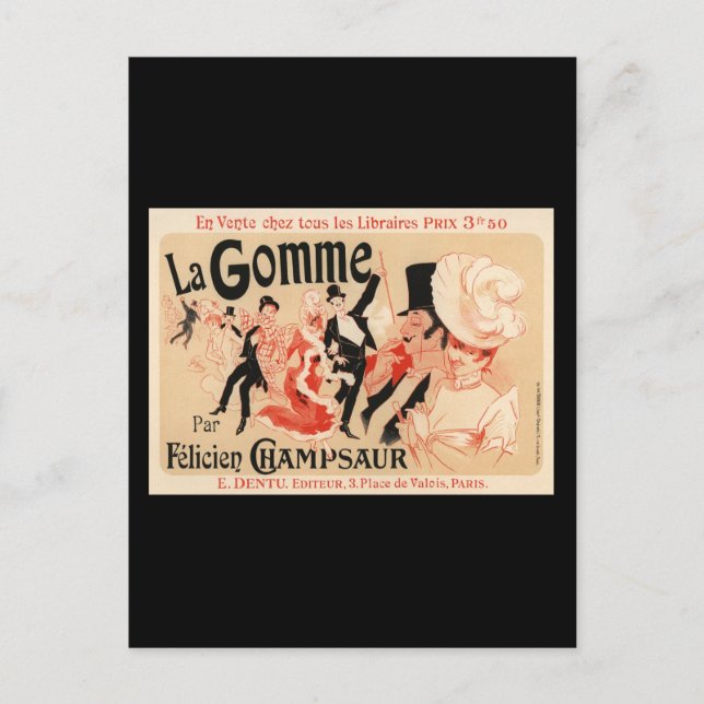 Postal La Gomme (Anverso)