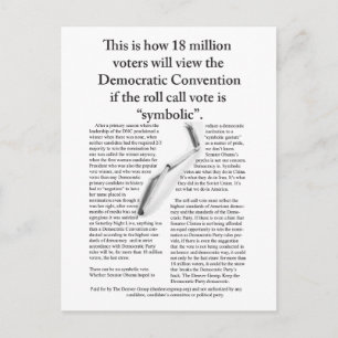 Postal La gota que colmó el vaso del grupo Denver