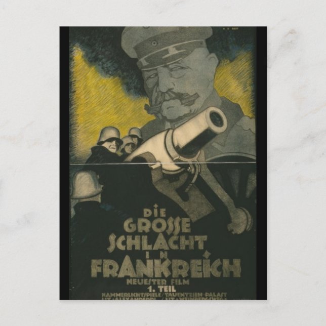 Postal La gran batalla en Francia (Anverso)