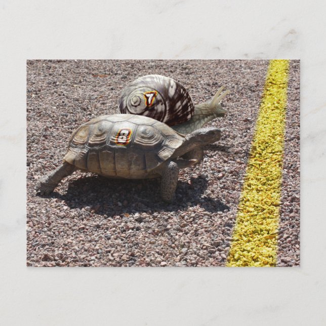 Postal La gran carrera (Anverso)