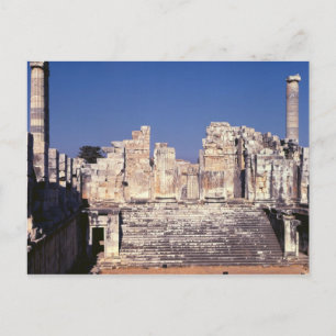 Postal La gran escalera del Templo de Apolo