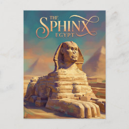 Postal La Gran Esfinge de Giza Egipto