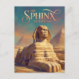 Postal La Gran Esfinge de Giza Egipto