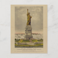 La gran estatua de Bartholdi de Ives 1885