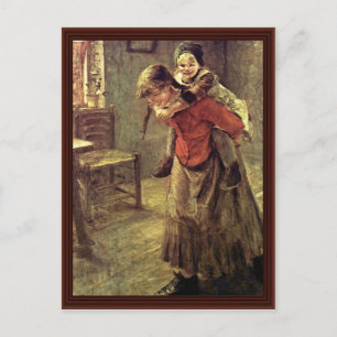 Postal La Gran Hermana De Fritz Von Uhde