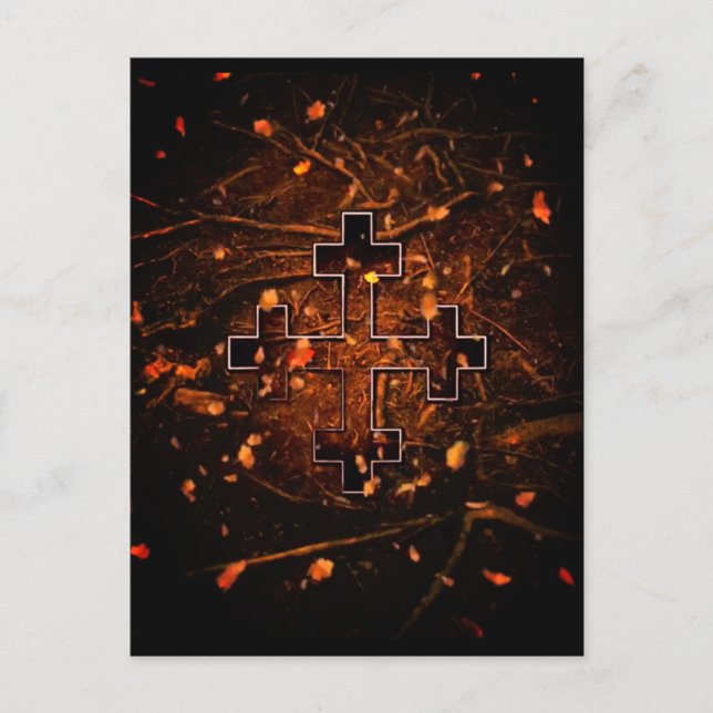 Postal La Gran Madre (Tierra) Cruz Māra (Anverso)