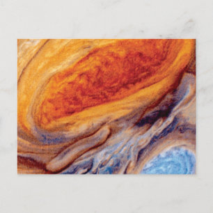 Postal La Gran Mancha Roja de Júpiter - Foto de la NASA V