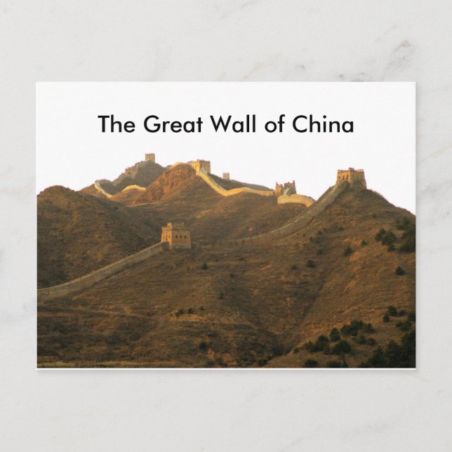 Postal La Gran Muralla China (Anverso)