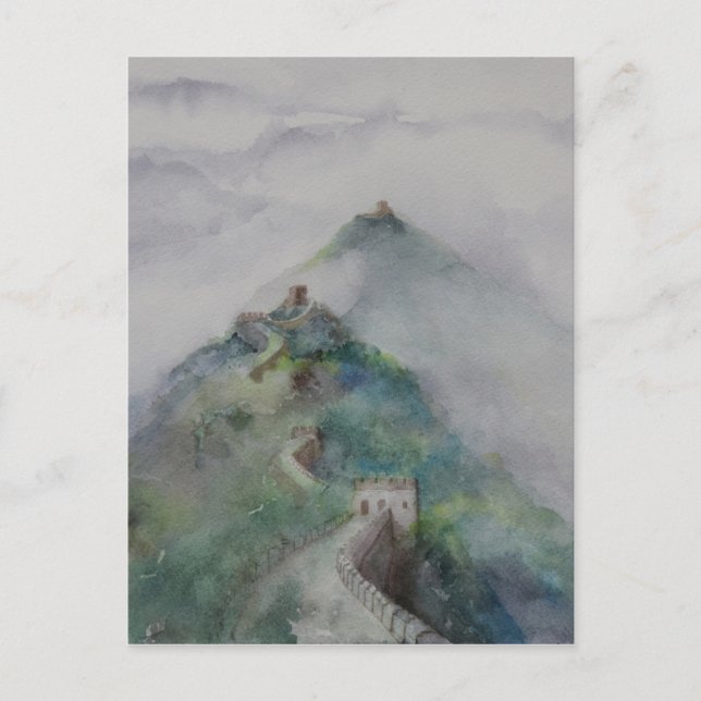 Postal La Gran Muralla China (Anverso)