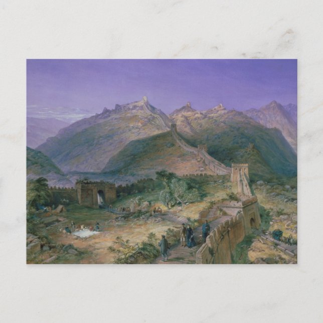 Postal La Gran Muralla de China, 1886 (w/c) (Anverso)