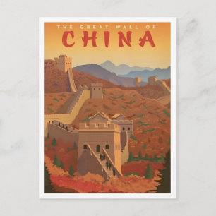 Postal La Gran Muralla de China Viajes Antiguos