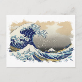 Postal ✪ La Gran Ola De Kanagawa ✪ Resumen Hokusai