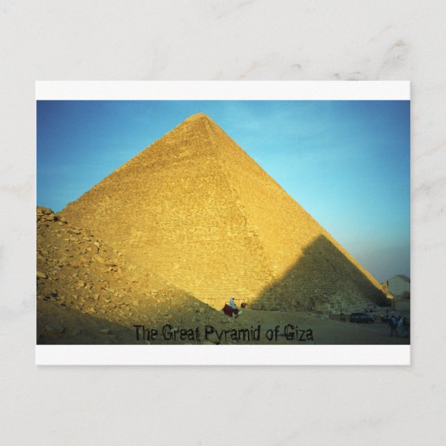 Postal La gran pirámide de Giza (Anverso)