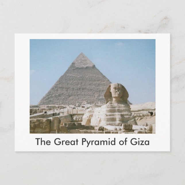 Postal La gran pirámide de Giza (Anverso)