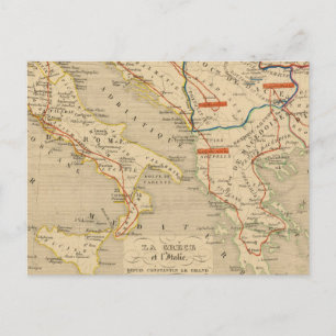 Postal La Grece et l'Italie, 306 a 410, ap JC