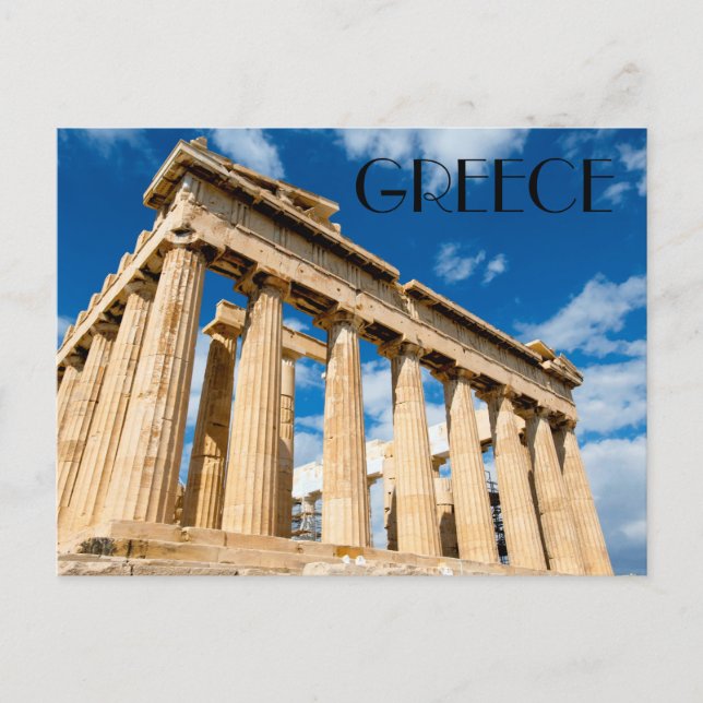 Postal La Grecia del Partenón (Anverso)