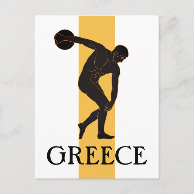 Postal La Grecia Discobolus (Anverso)