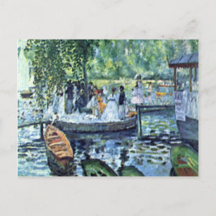 Postal La Grenouillere1 por Pierre Renoir