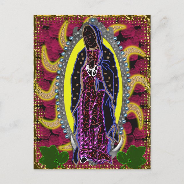 Postal la guadalupana (Anverso)
