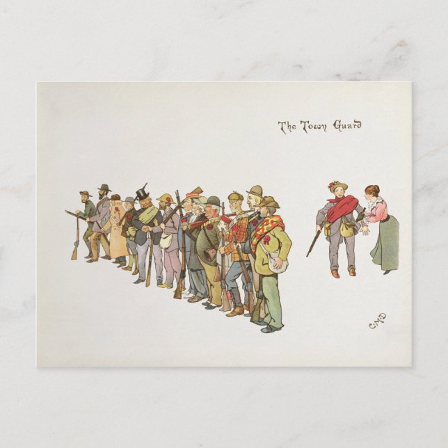 Postal La Guardia Municipal de la Leaguera del Liderero (Anverso)