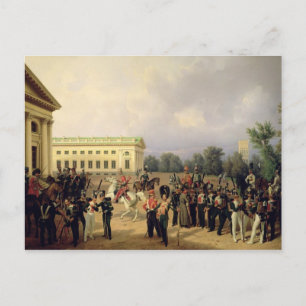 Postal La guardia rusa en Tsarskoye Selo