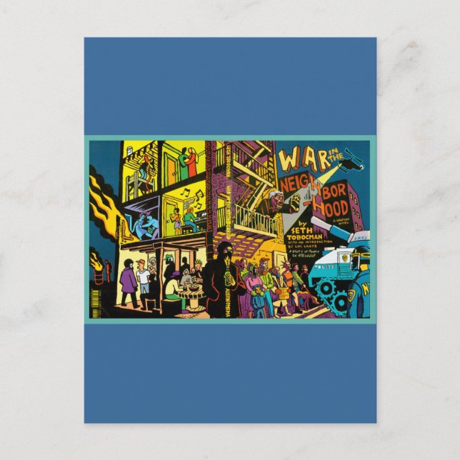 Postal La guerra en el arte Personalizado del vecindario (Anverso)