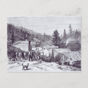 Postal La guerra india, ciudad de Deadwood