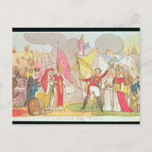 Postal La Guerra Santa - Una visión, un personalizado sat