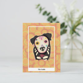 Postal La Guía – Arte de Tarot de Perro Día de los Muerto