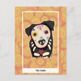 Postal La Guía – Arte de Tarot de Perro Día de los Muerto