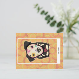 Postal La Guía – Arte de Tarot de Perro Día de los Muerto