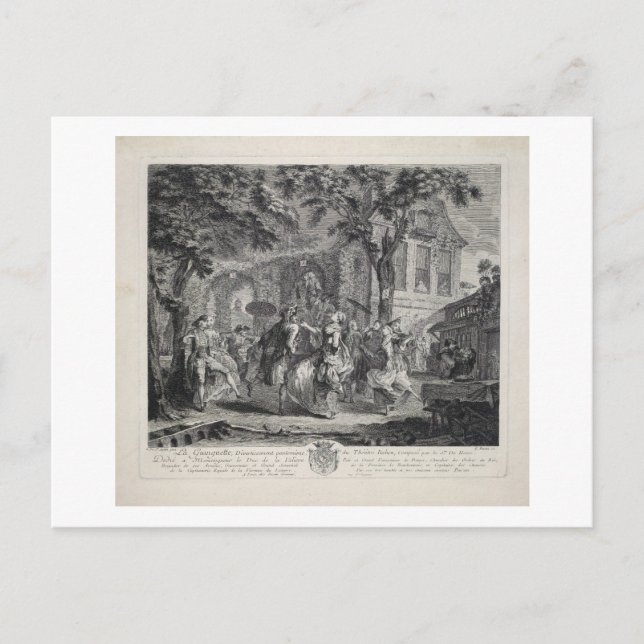 Postal La guinguette, danza, coreografía, cosecha (Anverso)